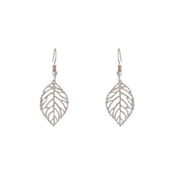 Single Leaf Filigree Earrings