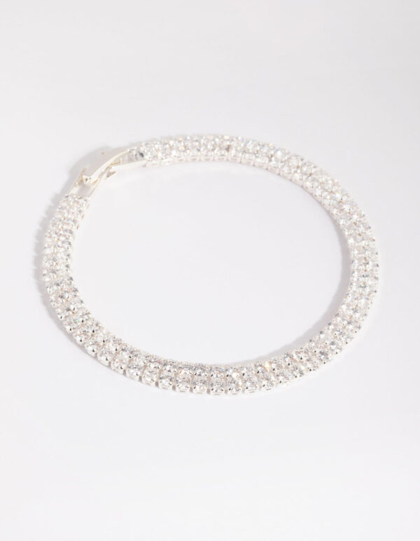 Layered Cup Chain Tennis Bracelet