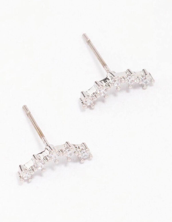 Surgical Steel  Crawler Stud Earrings
